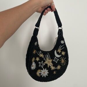 Celestial beaded bag